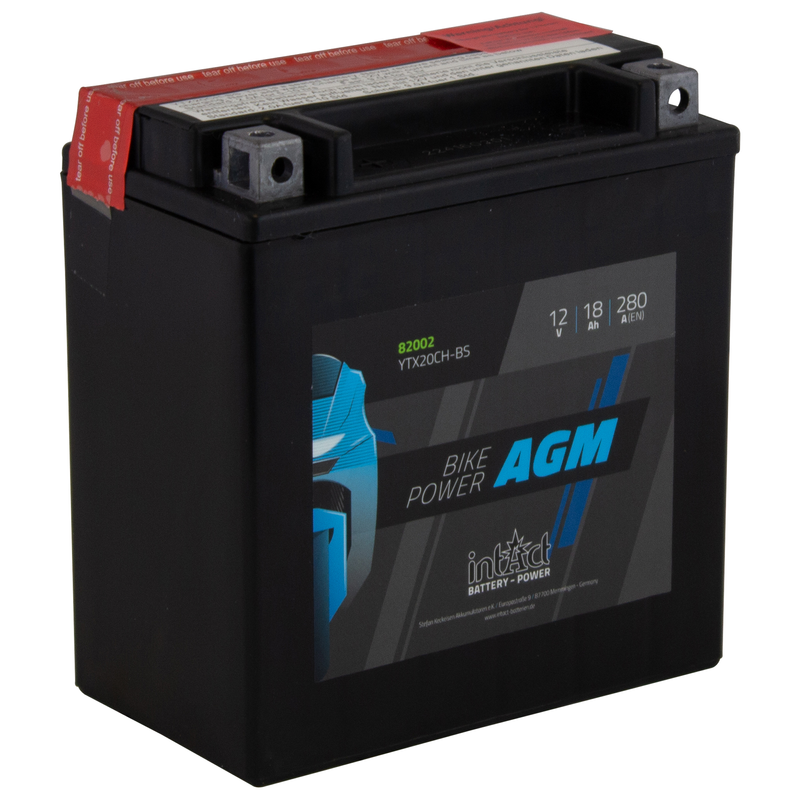 BATTERIE AGM INTACT BIKE POWER YTX20CH BS