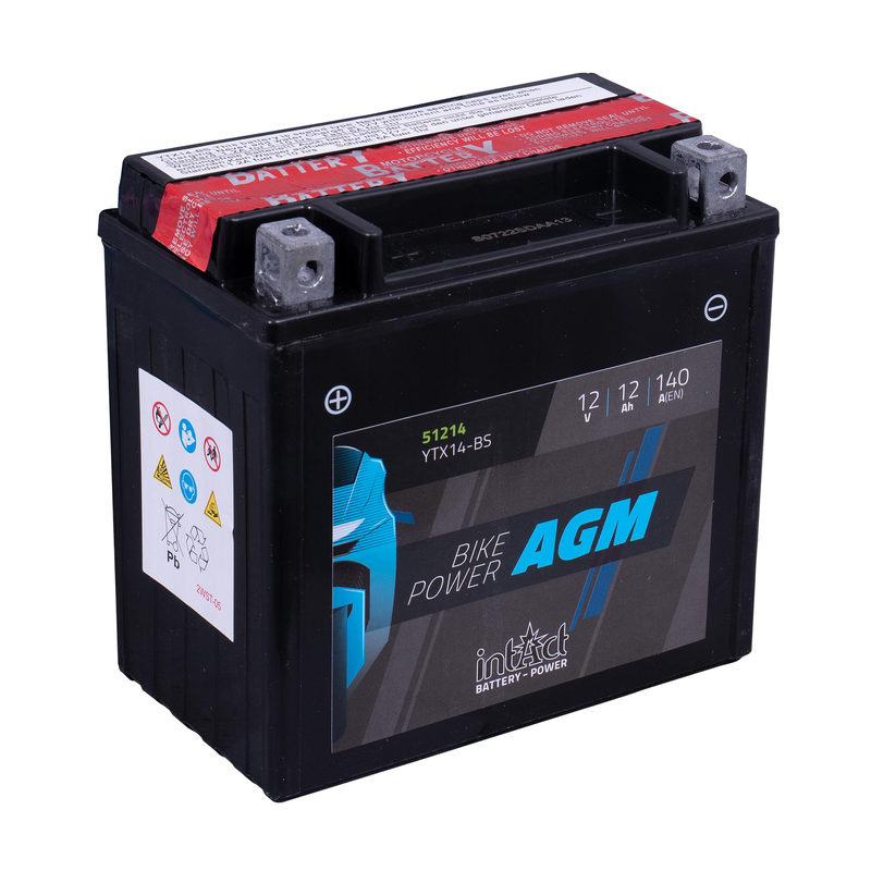 BATTERIE AGM INTACT BIKE POWER YTX14 BS