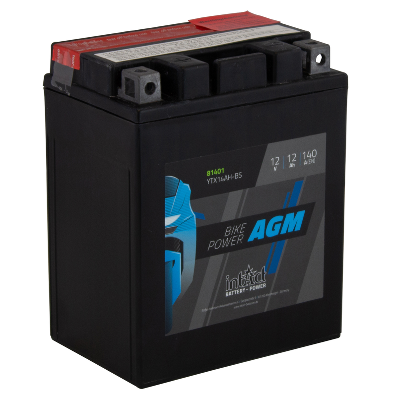 BATTERIE AGM INTACT BIKE POWER YTX14AH BS
