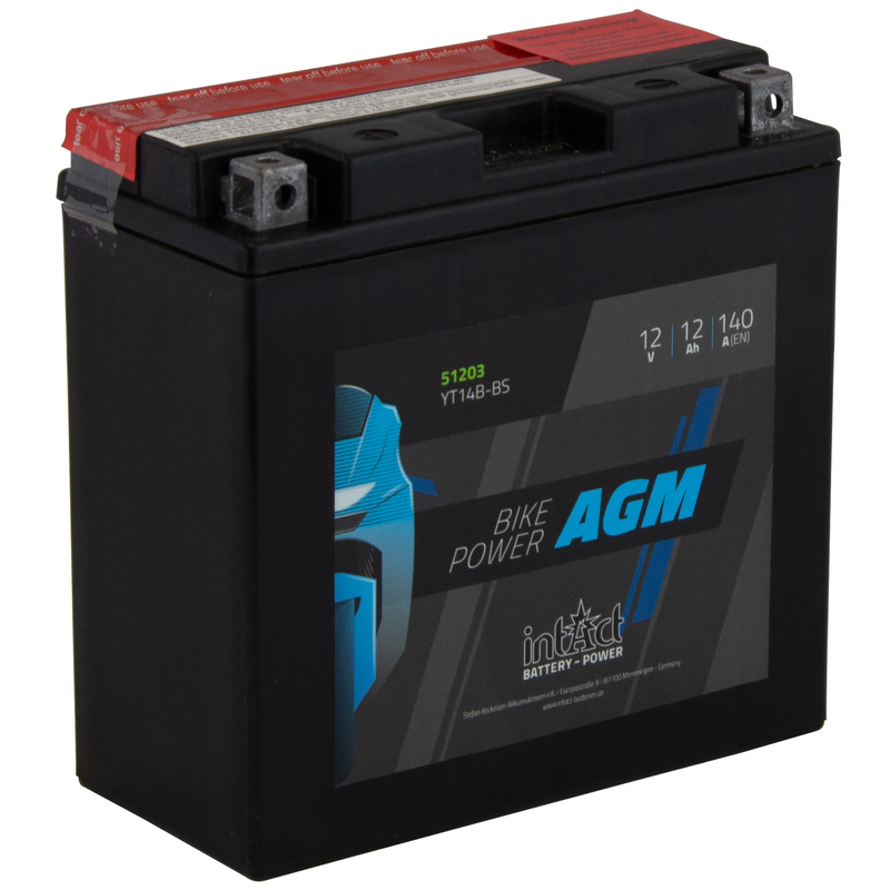 BATTERIE AGM INTACT BIKE POWER YT14B BS