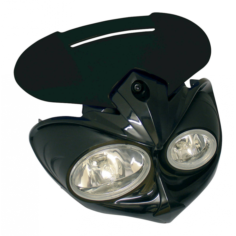 FAIRING HEADLIGHT FALCON BLACK/BLACK H3-12V-55W E