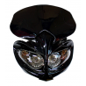 UNIVERSAL DEMON FAIRING HEADLIGHT WITH INDICATORS BLACK