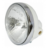Phare rond blanc et chrome 17,8cm, 12V 35W