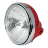 PHARE UNIVERSEL 7 ROND ROUGE AVEC LENTILLE DIAMOND EYE 12 V 35 W