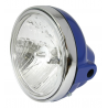 Phare rond bleu et chrome 17,8cm 12V35W