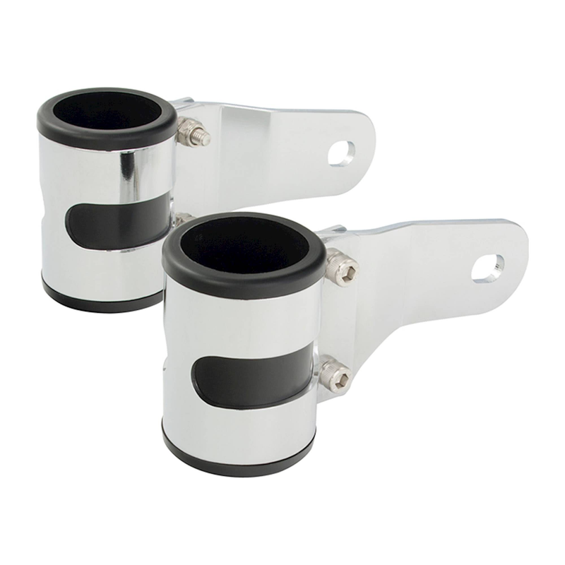 SUPPORT DE PHARE HAUTE CHROME 50 53 MM