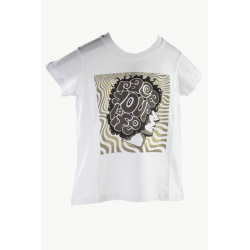 KIDS T-SHIRT SIMONCELLI RACE YOUR LIFE WHITE 6/7 YEARS