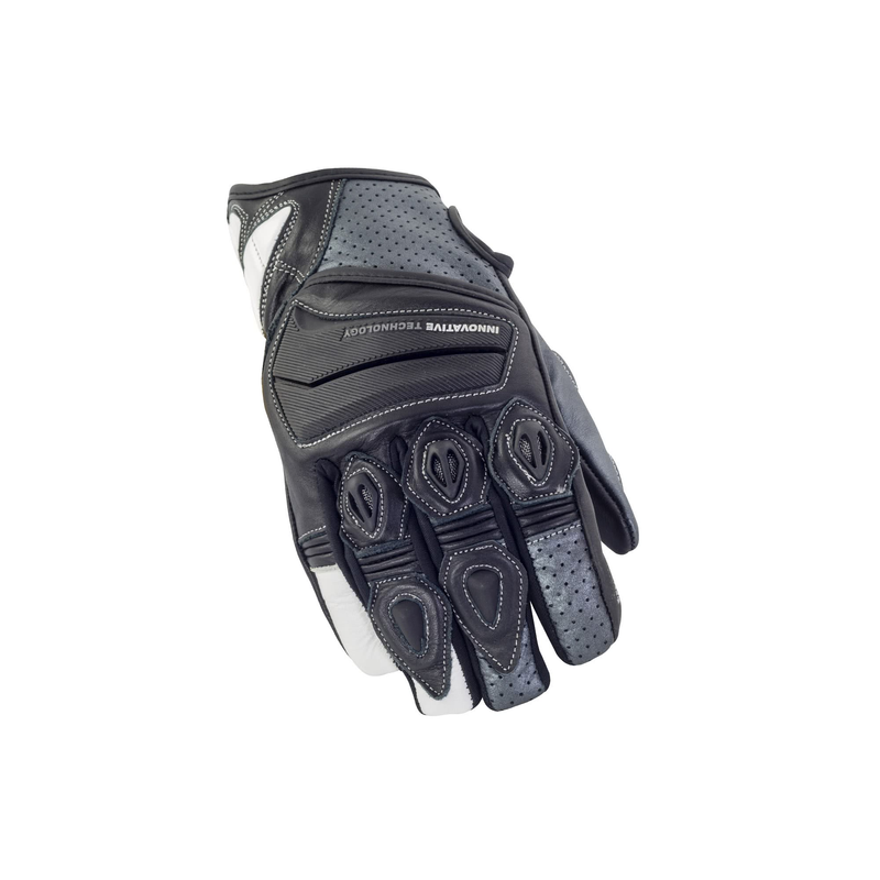 BIKEIT TRIGGER SUMMER SHORT GLOVE BLACK/GREY LARGE LEATHER NF4131