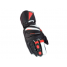 GANTS ROUTE ÉTÉ BIKEIT CROSSFIRE NOIR ROUGE PETIT CUIR