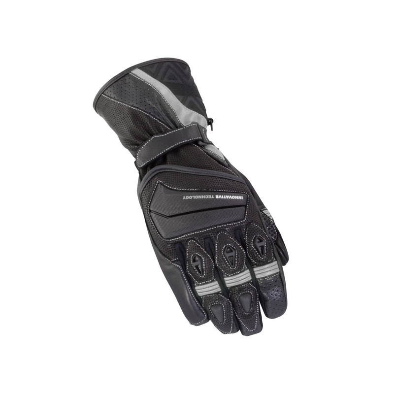 BIKEIT SPYDER SUMMER ROAD GLOVE BLACK/GREY SMALL LEATHER NF4104