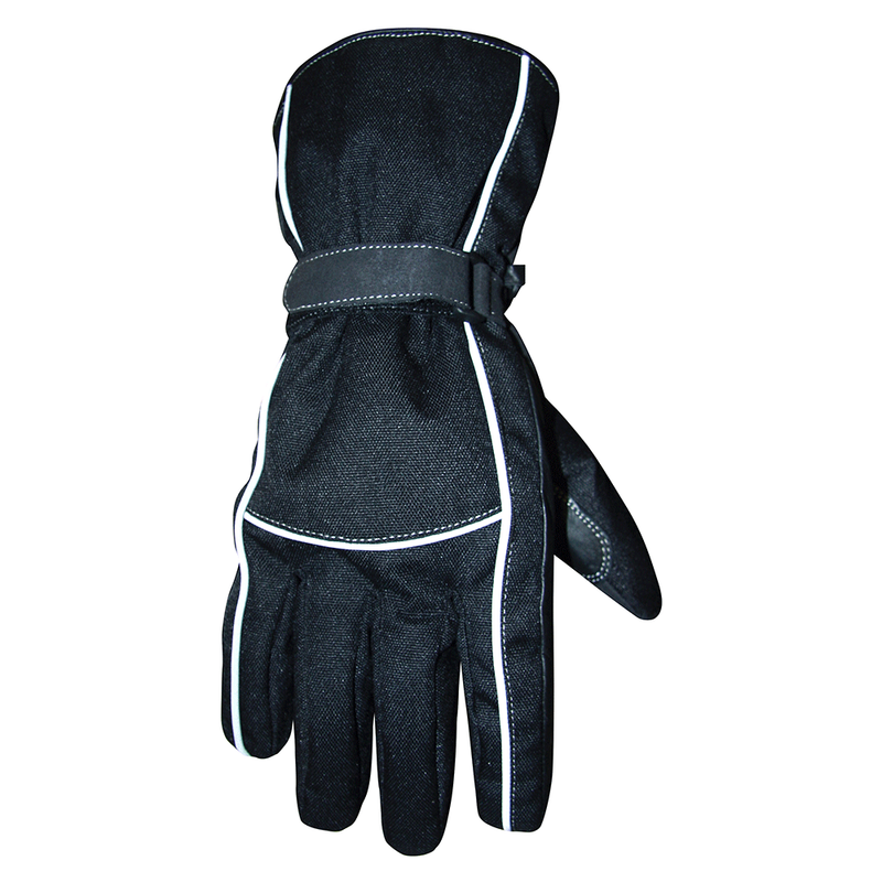 GANTS ROUTE HIVER TEXTILE   NOIR XS