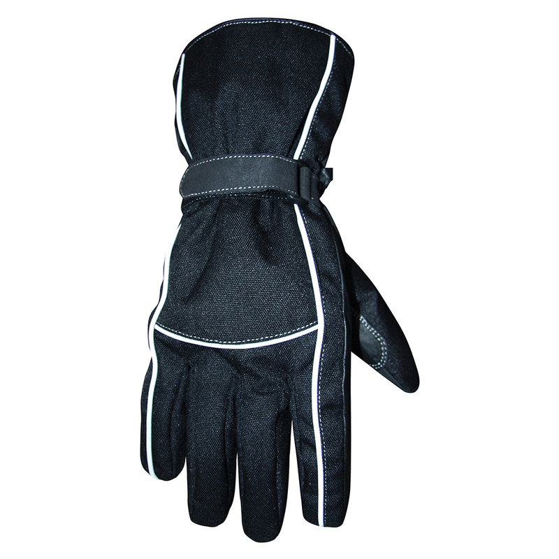 WINTER ROAD GLOVES TEXTILE   BLACK XS