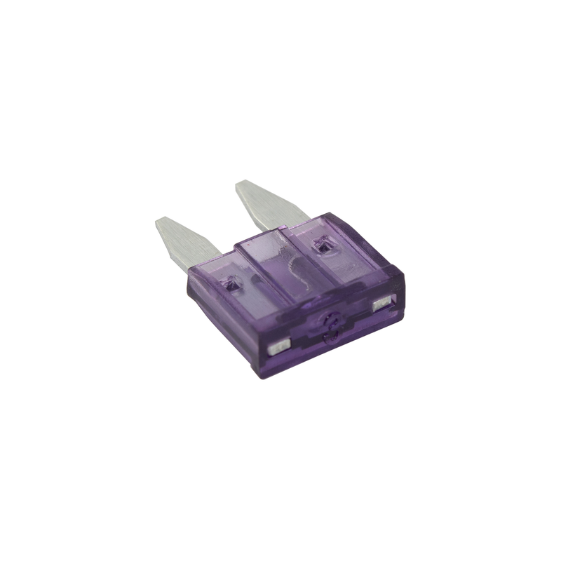 FUSIBLE 3 A 30 MM PETITE LAME VIOLET 10 PIÈCES