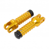 ALLY FOOT PEGS WITH SLIDER (PAIR) SUZUKI FRONT GOLD SU12F