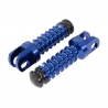 ALLY FOOT PEGS WITH SLIDER (PAIR) SUZUKI FRONT BLUE SU12F