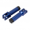 ALLY FOOT PEGS WITH SLIDER (PAIR) SUZUKI FRONT BLUE SU11F