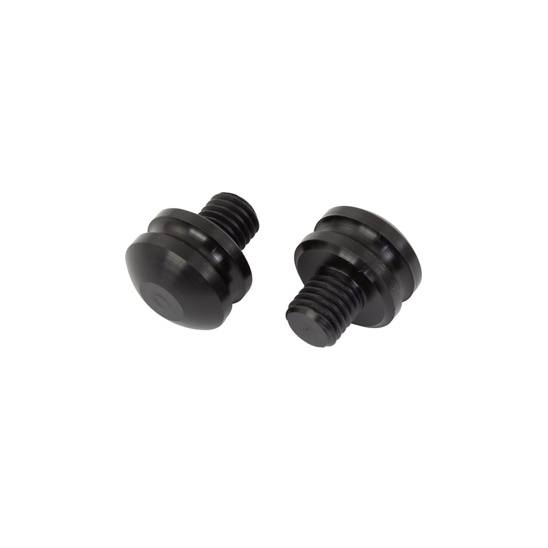 REPLACEMENT FOOT PEG SLIDERS BLACK (PAIR)    WE01BK