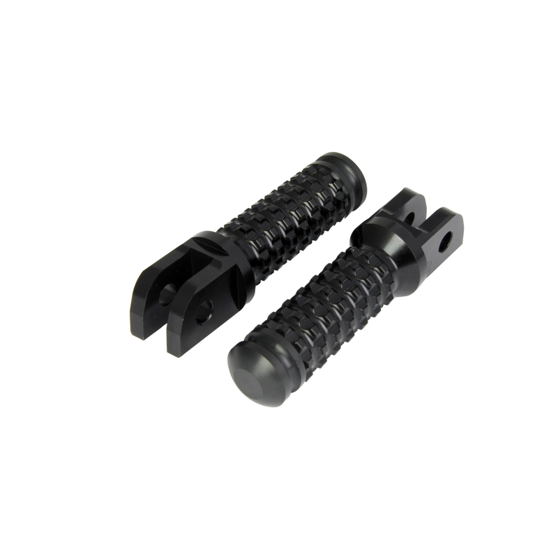 ALLY FOOT PEGS WITH SLIDER (PAIR) KAWASAKI FRONT BLACK KW11F