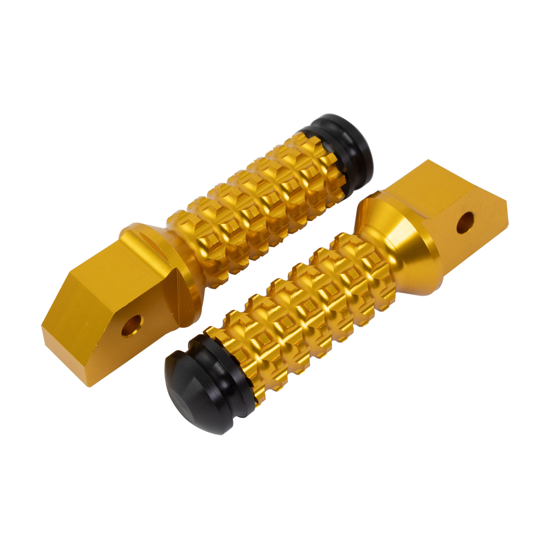 ALLY FOOT PEGS WITH SLIDER (PAIR) HONDA REAR GOLD HD11R