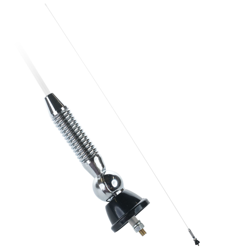 ANTENNE EN FIBRE DE VERRE 2M BLANCHE SCOOTER ATV QUADS JBA-404-5