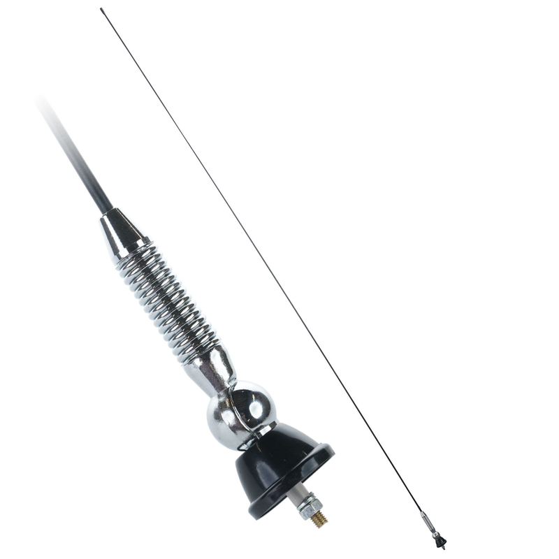 2M FIBREGLASS ANTENNA BLACK FOR SCOOTERS QUADS ATVS JBA-404-1