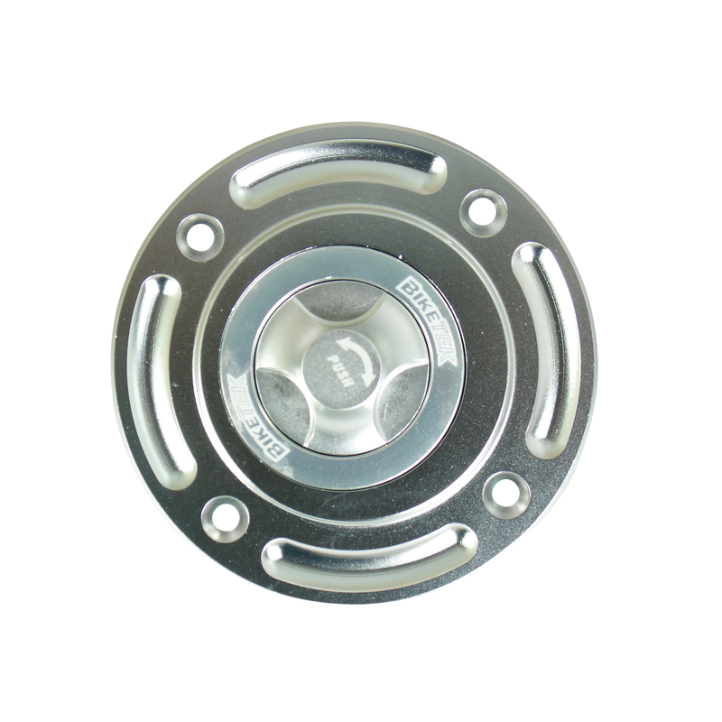 Bouchon de réservoir de course, quart de tour, Suzuki, aluminium, 4 boulons