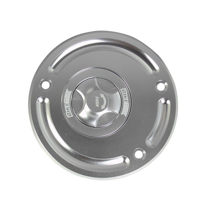 Bouchon de réservoir course quart de tour pour Kawasaki, aluminium, 3 boulons