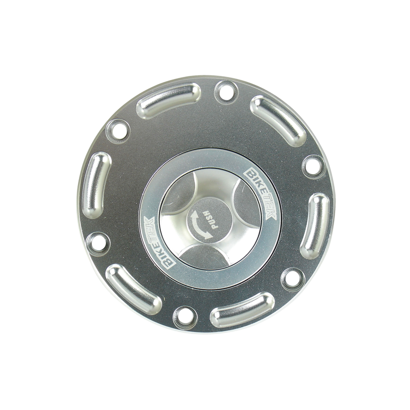 RACE Bouchon de réservoir quart de tour pour Aprilia Triumph, aluminium, 3 boulons