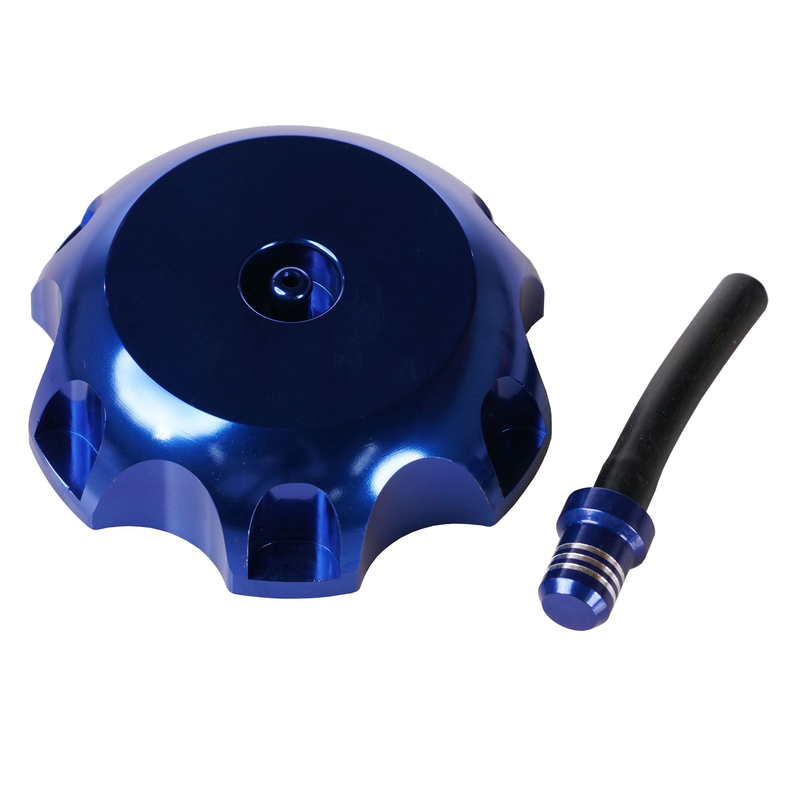 BOUCHON DE RÉSERVOIR MX AVEC VALVE DE VENTILATION YZ 2002 BLEU POUR FILETAGE 62 MM DE TETE