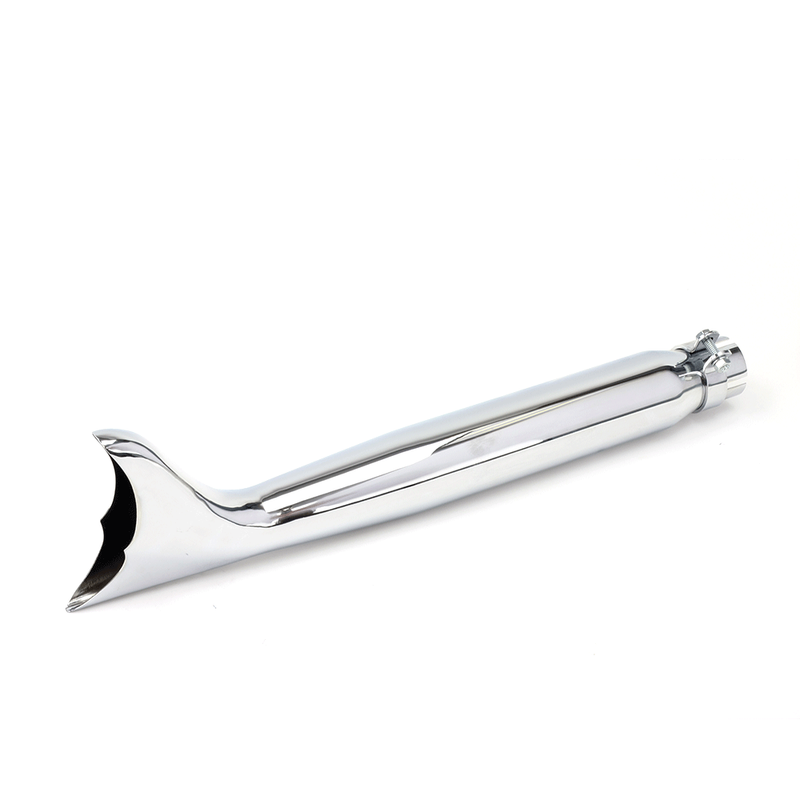 SILENCIEUX UNIVERSEL 56 cm, QUEUE DE POISSON, DÉFLECTEUR FIXE, DIAMÈTRE 38, DIAMÈTRE 45 mm, DIAMÈTRE 45 mm