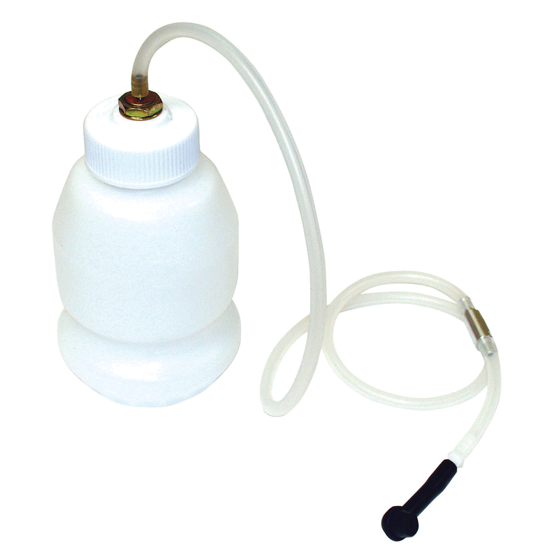 KIT DE PURGE DE FREINS AVEC ADAPTATEUR ET RÉCIPIENT DE LIQUIDE