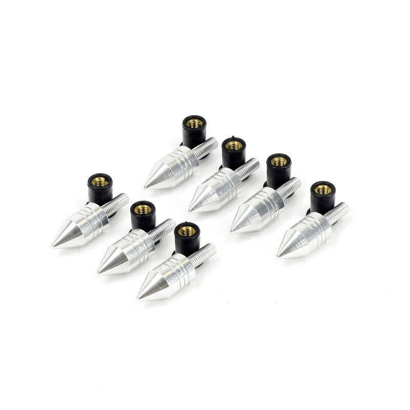 Kit de vis à pointes pour pare brise chromées  8 pièces