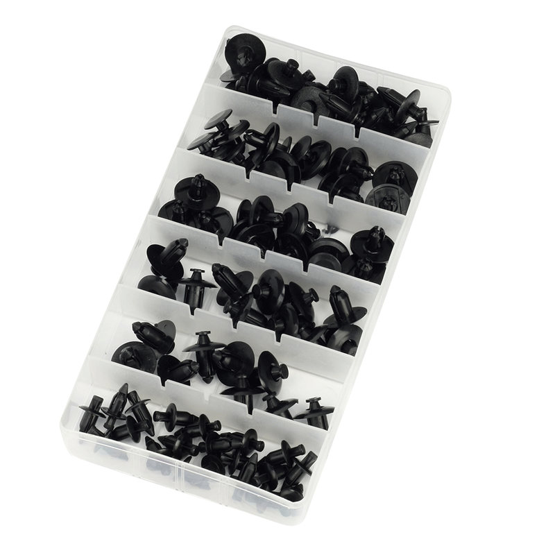 RIVET EN NYLON KIT DE BROCHES À POUSSOIR 80 pièces