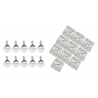 FIXATIONS RAPIDES DE CARÉNAGE À EMBOÎTER 17 MM  10 pièces