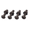 NUMBER PLATE BOLTS AND NUTS BLACK 50PCS