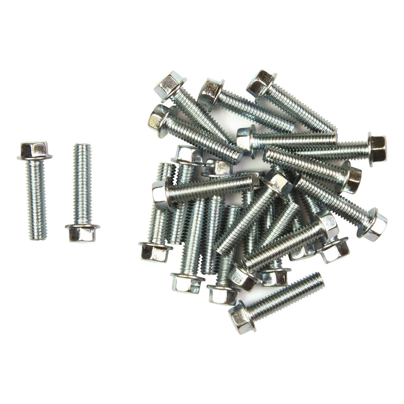 FLANGE HEAD BOLTS M6x25 25PCS CARBON STEEL L35 404