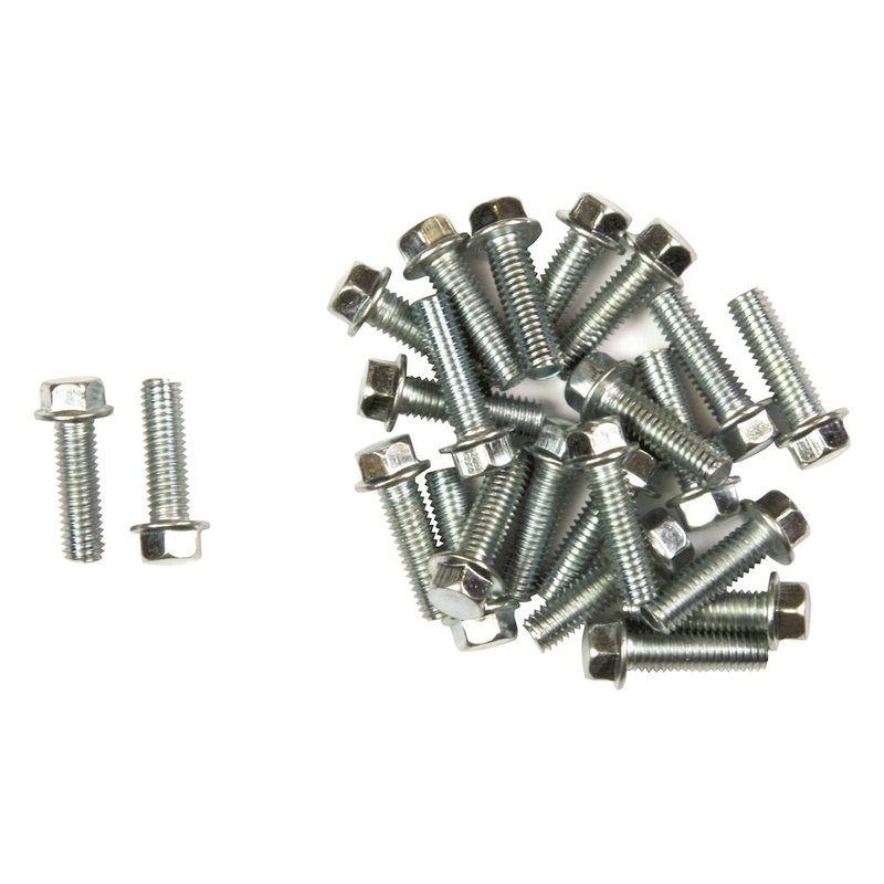 BOULONS À TÊTE À BRIDE M6x20  25 pièces  EN ACIER AU CARBONE