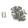 BOULONS À TÊTE À BRIDE M6x20  25 pièces  EN ACIER AU CARBONE