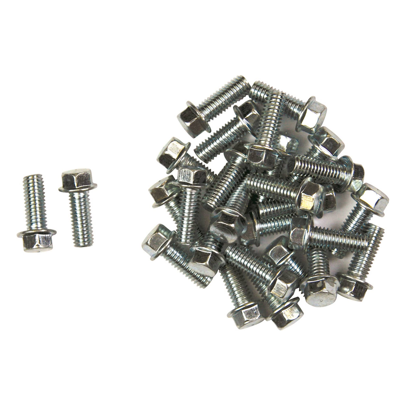 FLANGE HEAD BOLTS M6x12 25PCS CARBON STEEL L35 401