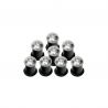 PACK DE 8 VIS DE BULLES DE CARÉNAGES CHROME