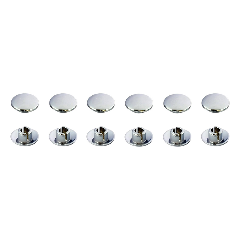 BOULONS ALLEN CAPUCHONS   EFFET CHROME   M8  12 pièces