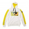LADIES ZIP FLEECE HOODIE ROSSI 46 WHITE XS