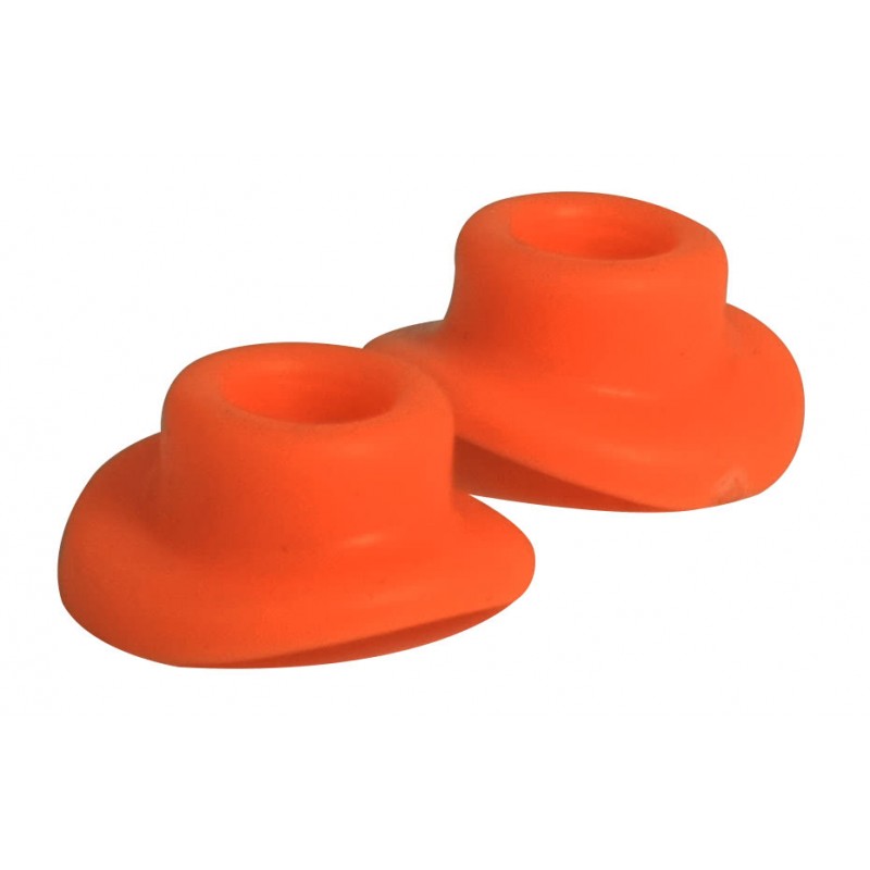 JOINTS DE VALVE EN CAOUTCHOUC ORANGE (PAIRE)