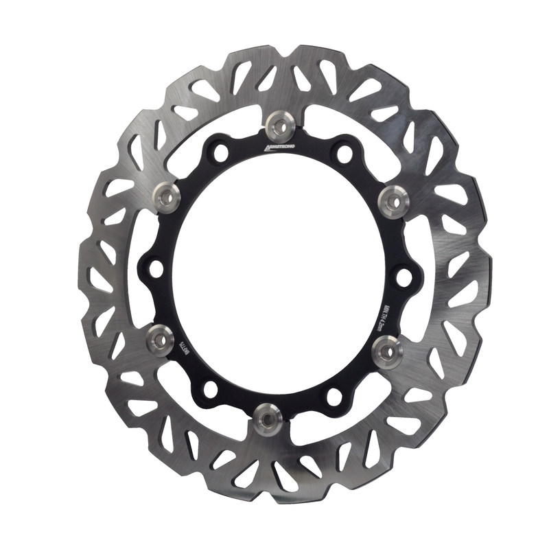 ARMSTRONG FRONT FLOATING BRAKE DISC STREET WAVY 1PC  EQUIV MD644