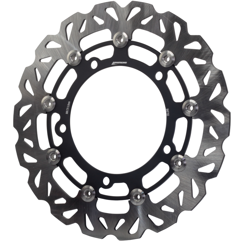 ARMSTRONG FRONT FLOATING BRAKE DISC STREET WAVY 1PC 290mm EQUIV MD4166
