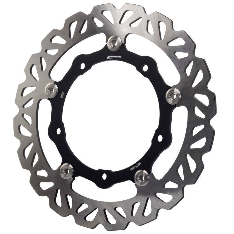 ARMSTRONG FRONT FLOATING BRAKE DISC STREET WAVY 1PC 298mm EQUIV MD2127