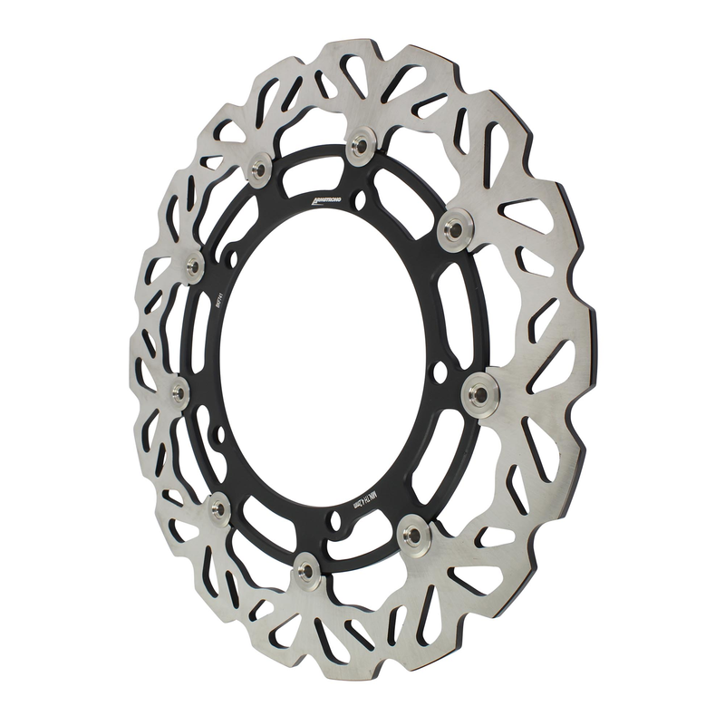 ARMSTRONG FRONT FLOATING BRAKE DISC STREET WAVY 1PC 320mm TRIUMPH EQUIV MD817