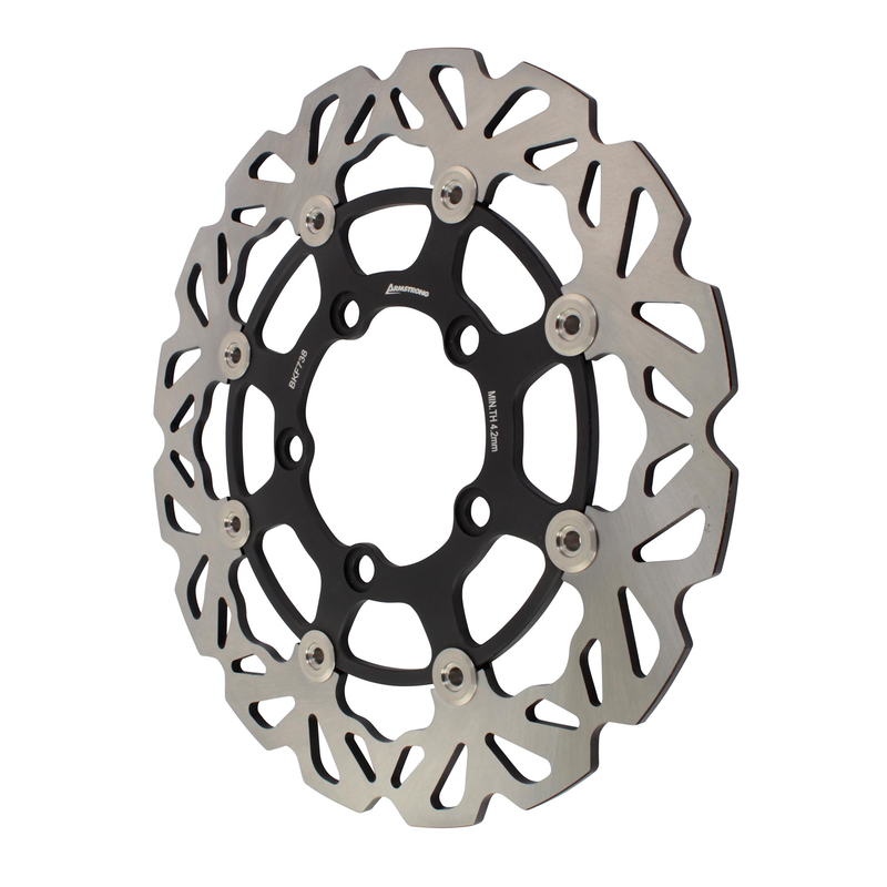 ARMSTRONG FRONT FLOATING BRAKE DISC STREET WAVY 1PC 280mm Kawasaki EQUIV MD4151
