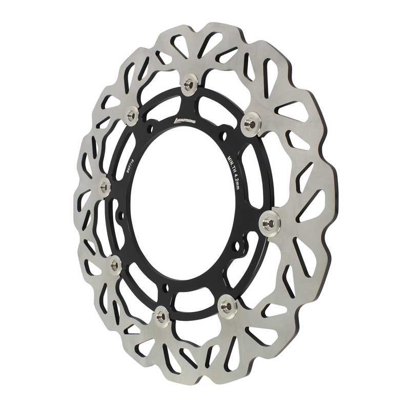 ARMSTRONG FRONT FLOATING BRAKE DISC STREET WAVY 1PC R6 05-07