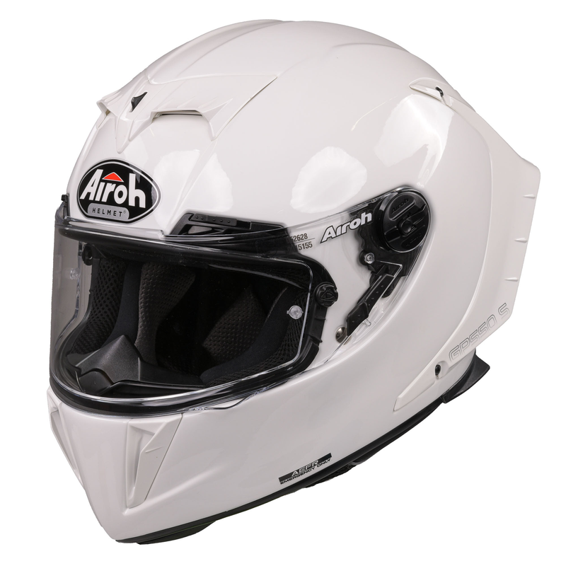 AIROH HELMET GP550S FULL FACE - COLOR WHITE GLOSS GP5514  - XS - [ACU GOLD]